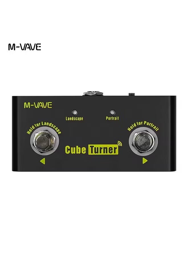 ام- فيفي جهاز تحويل الصفحات اللاسلكي M-VAVE Cube Turner Plus يدعم Looper متوافق مع نظامي التشغيل Android وiOS هيكل معدني قابل لإعادة الشحن - Image 1